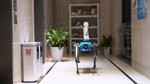 腿臂协作四足机器人·end·deeprobotics
