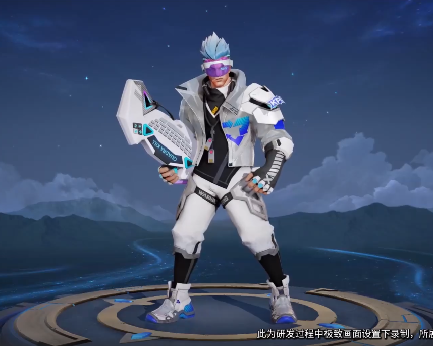 典韦战令星元皮肤曝光蓝光技能特效手感炸裂玩家可惜没蓝屏警告