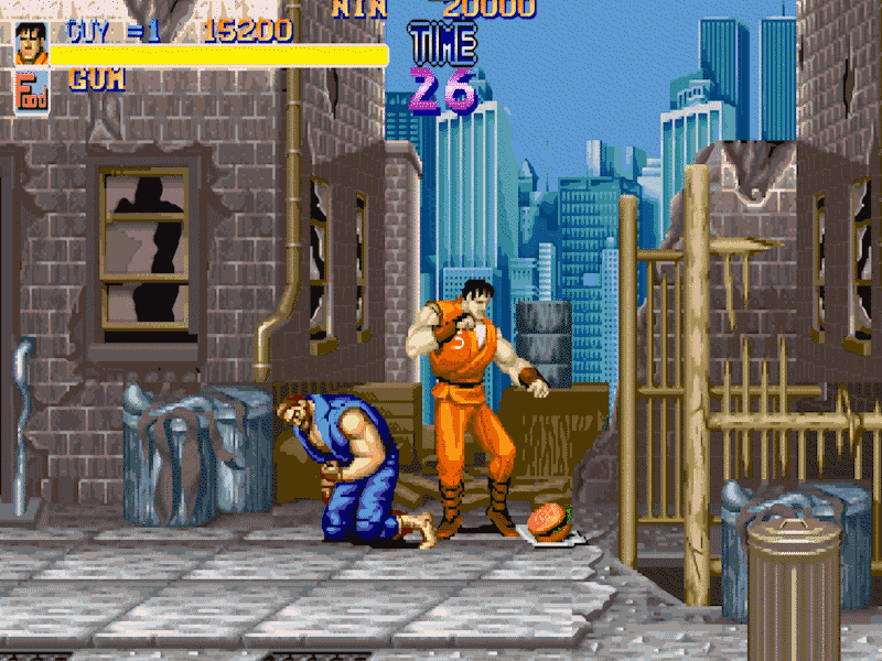 第九位:快打旋风玩法乐趣:★视听效果:★难度:★★☆91年由卡普空出品