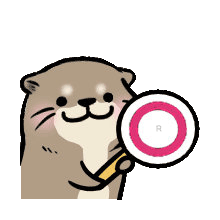 表情丨line可爱小水獭表情包