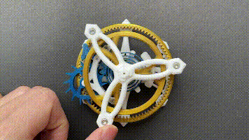 3d打印玩家速来88美元三轴机械表