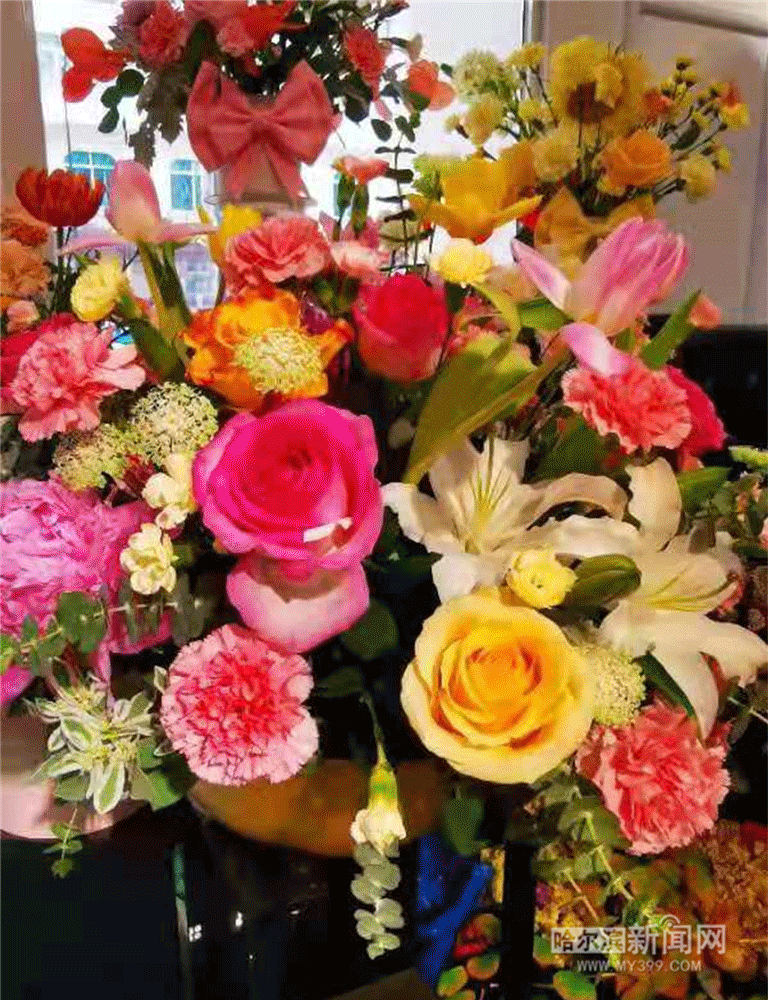 花的品种很多,康乃馨就好几种颜色.