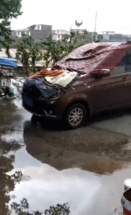 橙色预警!新乡多地下起了冰雹,大如桂圆