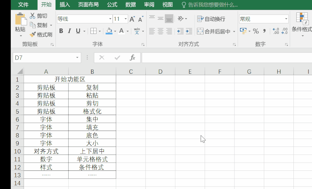 你真的了解excel 开始 功能区吗 这些功能值得一看 腾讯新闻