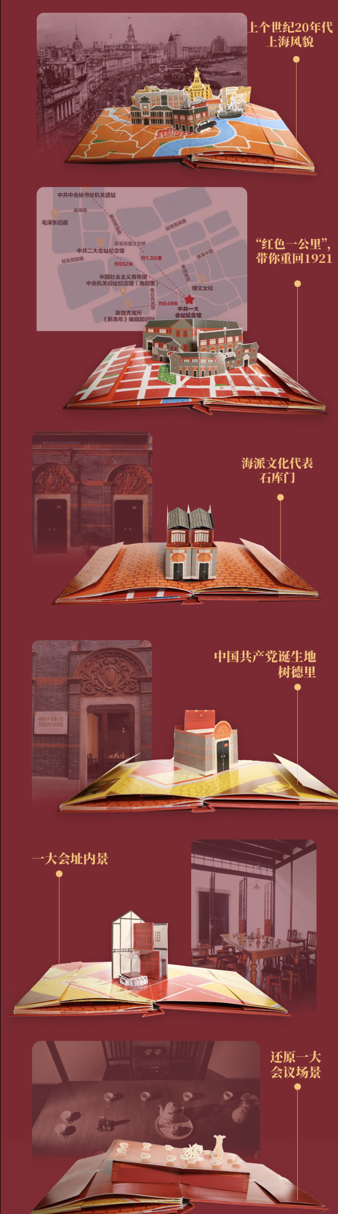 《走进树德里》将1:70的中共一大纪念馆建筑模型与包含六个场景的立体