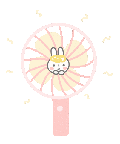 夏日吹电风扇表情包吹空调表情包