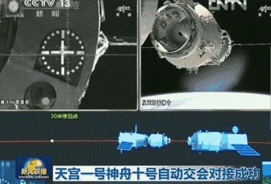 天宫一号与神舟十号自动交会对接为了确保在轨稳定性,天和号核心舱还