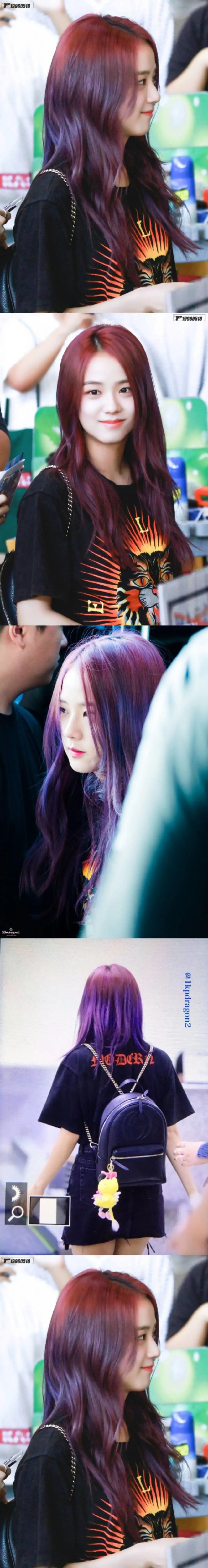 金智秀紫发图片
