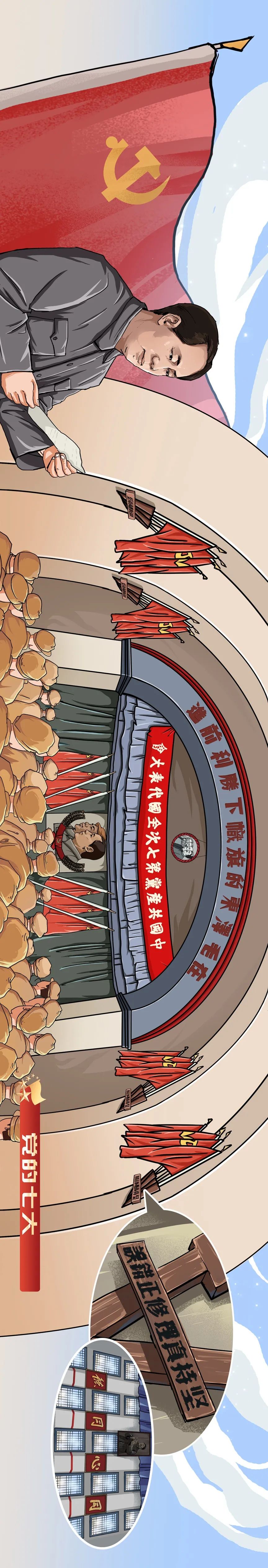 点开这张党史插画领略一百年正青春