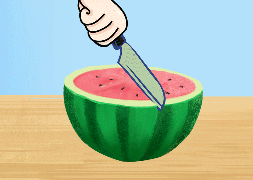 一起来吃块西瓜解解暑气仍然要注意防暑呀可是,30几度的天下周就能