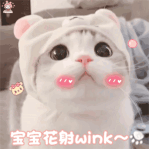 【恶搞表情】宝宝花射wink