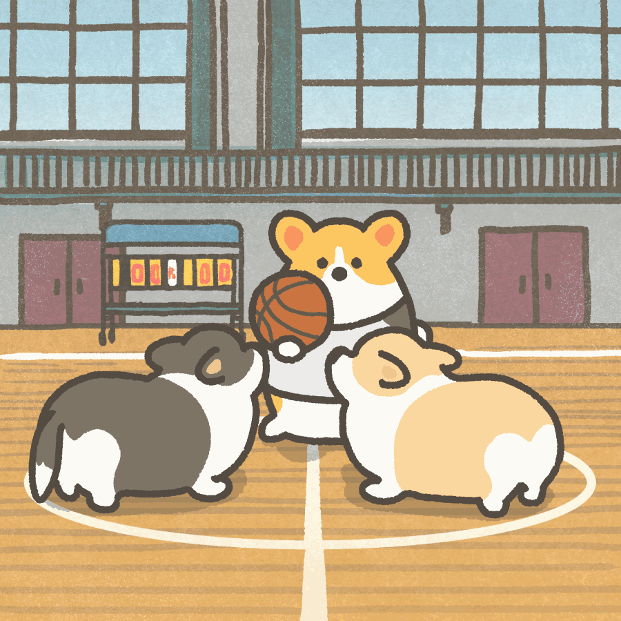 表情包柯基の篮球