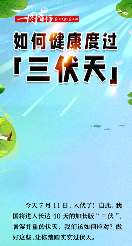 一图看懂:如何健康度过三伏天?