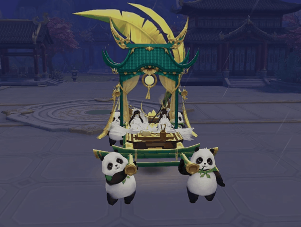 全新熊猫坐骑【幽篁折芳】萌动来袭,呆萌可爱看着都凉快!