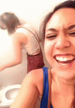 搞笑gif段子好白的牙