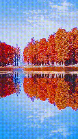 炎热的夏天,看看清爽的风景.(动图一)