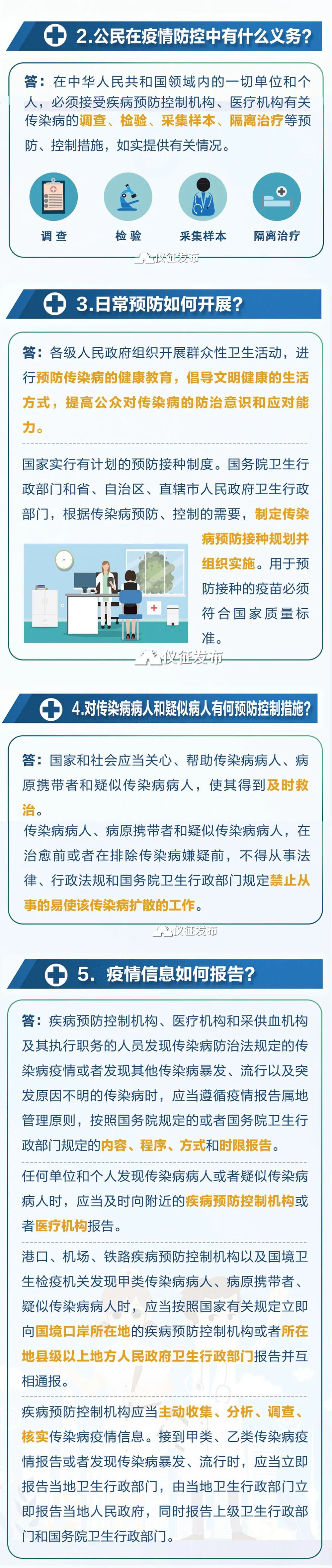 一图读懂《中华人民共和国传染病防治法》