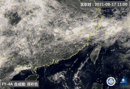 卫星云图看对流云团云也想开了