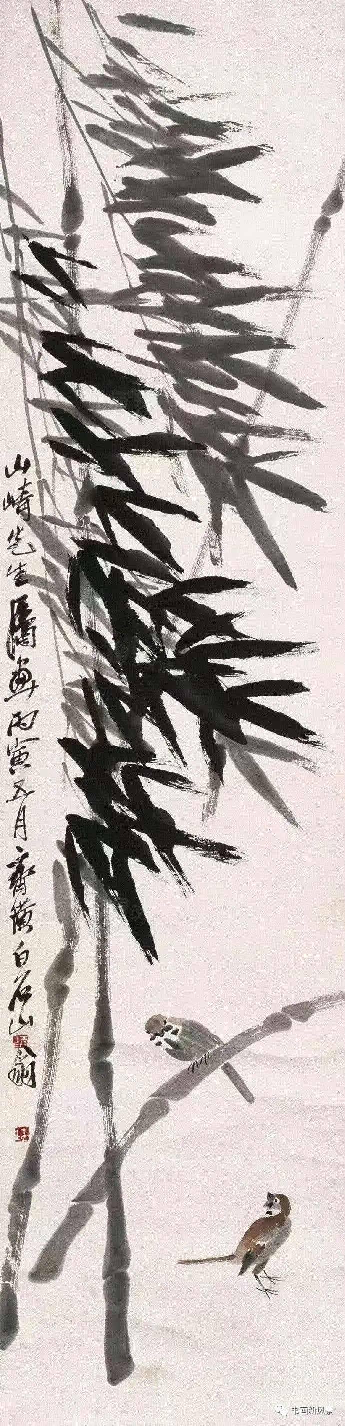 齐白石写竹,写的就是情趣!