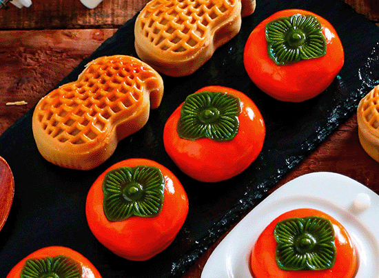 配方丨网红好柿花生月饼教程,祝大家今年都有好事发生