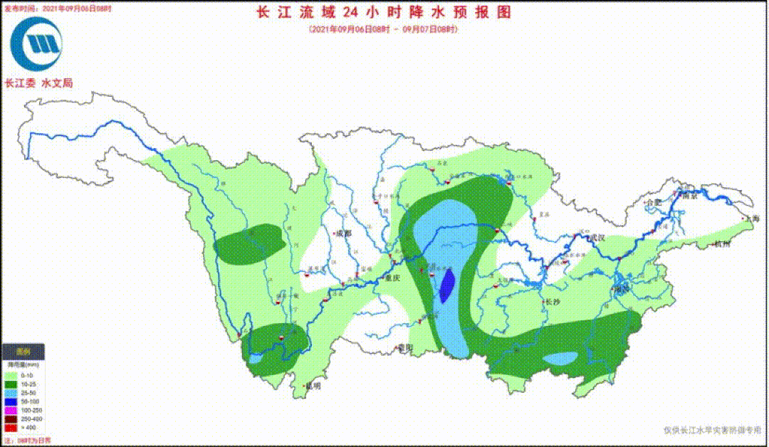 嘉陵江2021年第2号洪水在渠江形成