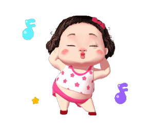 3d小女孩傲娇动态表情包 拿去吧你!
