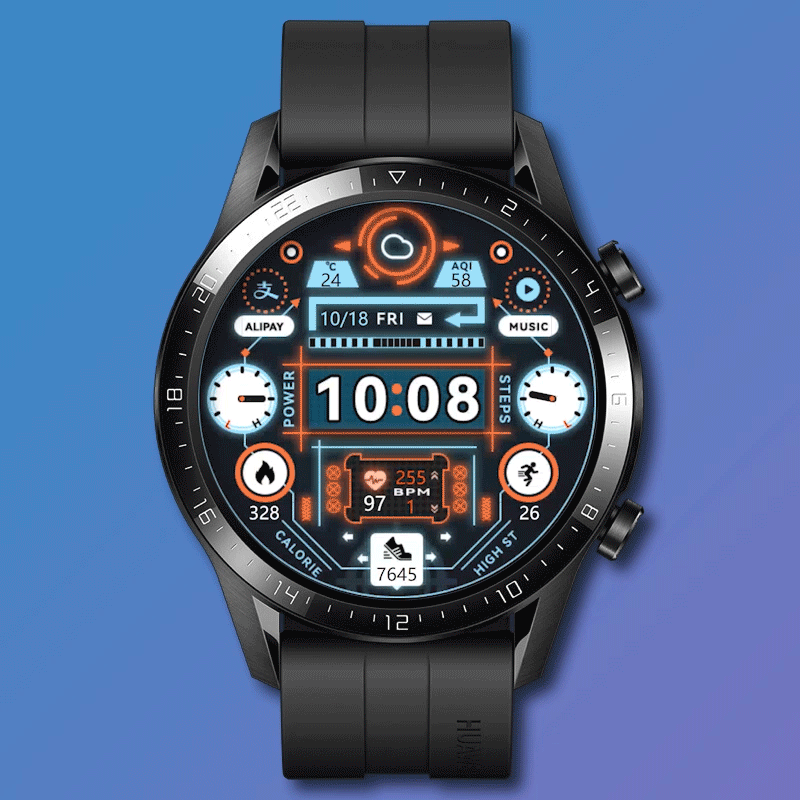 华为表盘-朋克未来科技