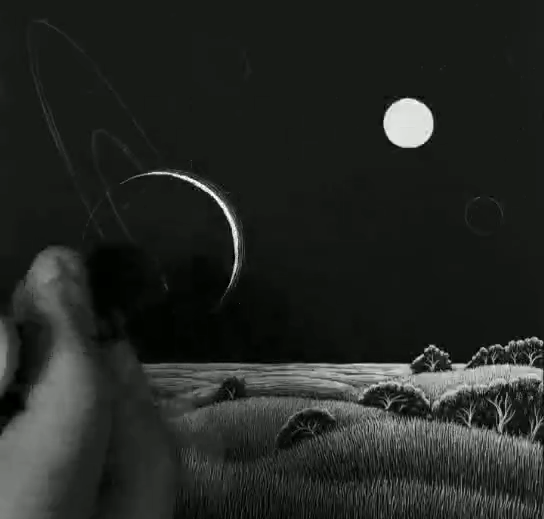 在无光之处描绘光:黑与白的博弈,超越视觉感知的超验宇宙