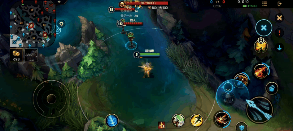 《英雄联盟手游》女警教学:手最长的ad来了!_腾讯新闻