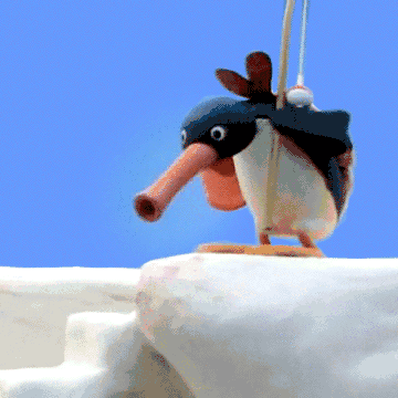 敲可爱的企鹅家族pingu系列表情包