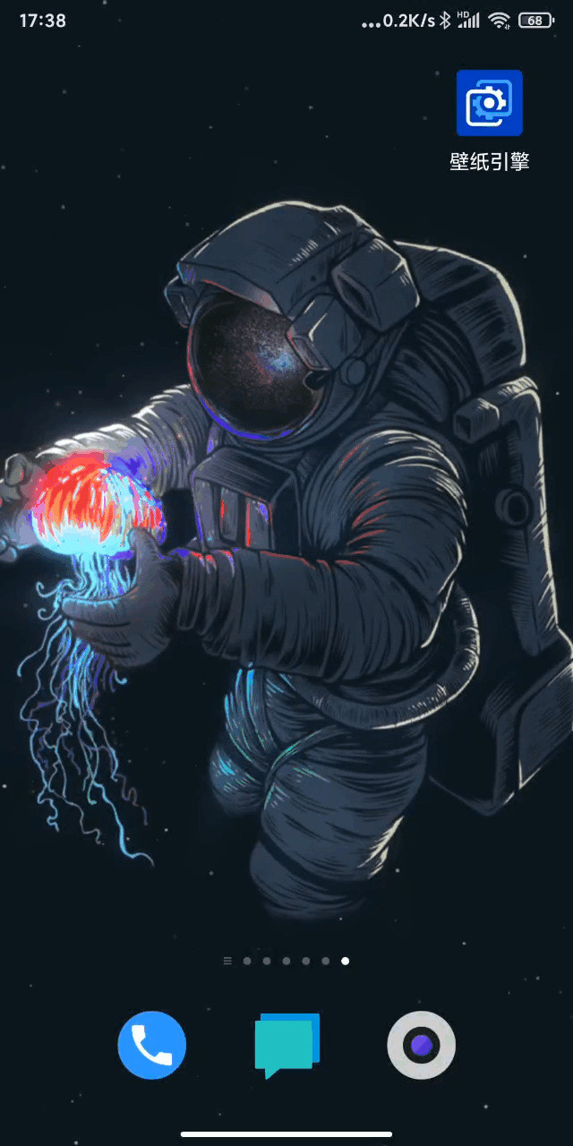 用了壁纸引擎的我的手机,是这样的:更关键的是,这个 wallpaper engine