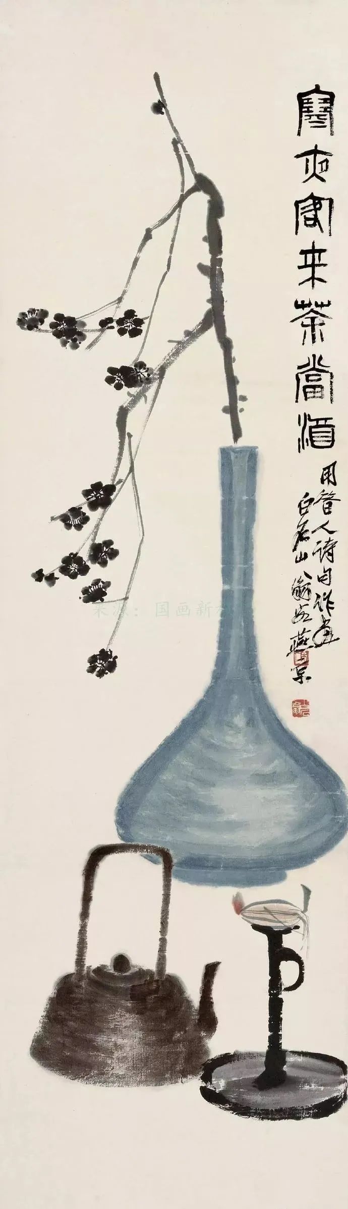 ホワイトブラウン 書画 墨 筆 ひまわり 鶴 梅 - 通販