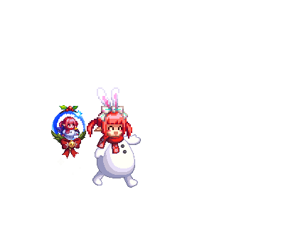 dnf:新版像素头动态图展示!搭配雪人装扮,你就是阿拉德最靓的仔