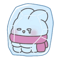 圣诞节动态表情包奶油泡芙兔兔表情包第五期可爱小白兔动图表情包