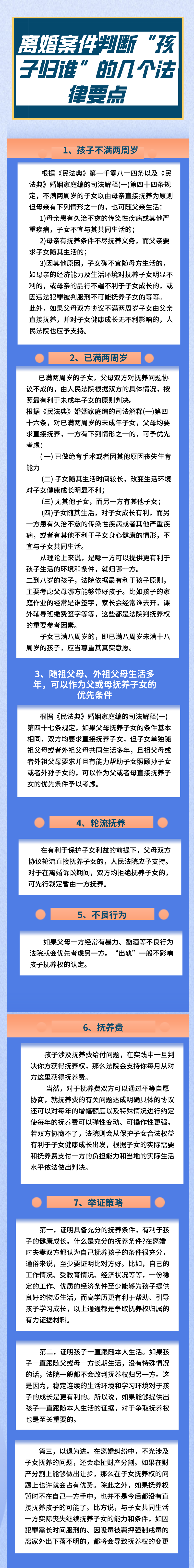 离婚案件判断孩子归谁的几个法律要点