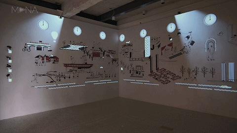 地产售楼部创意互动墙展示