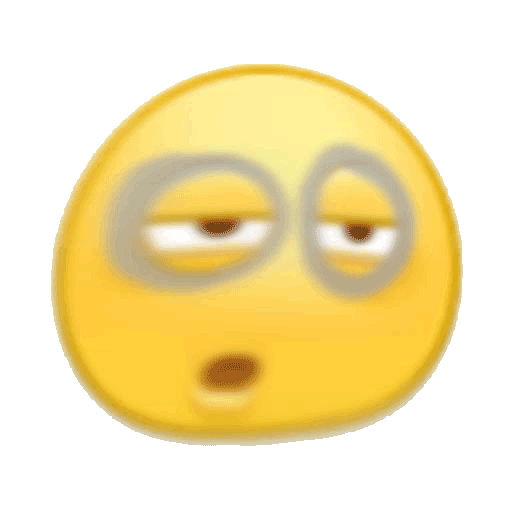 扭曲犯困小黄脸表情包:我好困