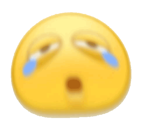 扭曲犯困小黄脸表情包我好困