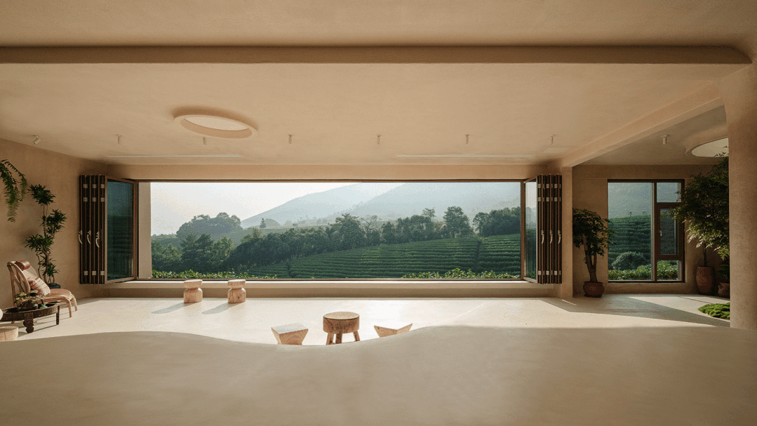 一片茶叶缘起的田园小筑-安吉观景平台及茶室/汉齐建筑