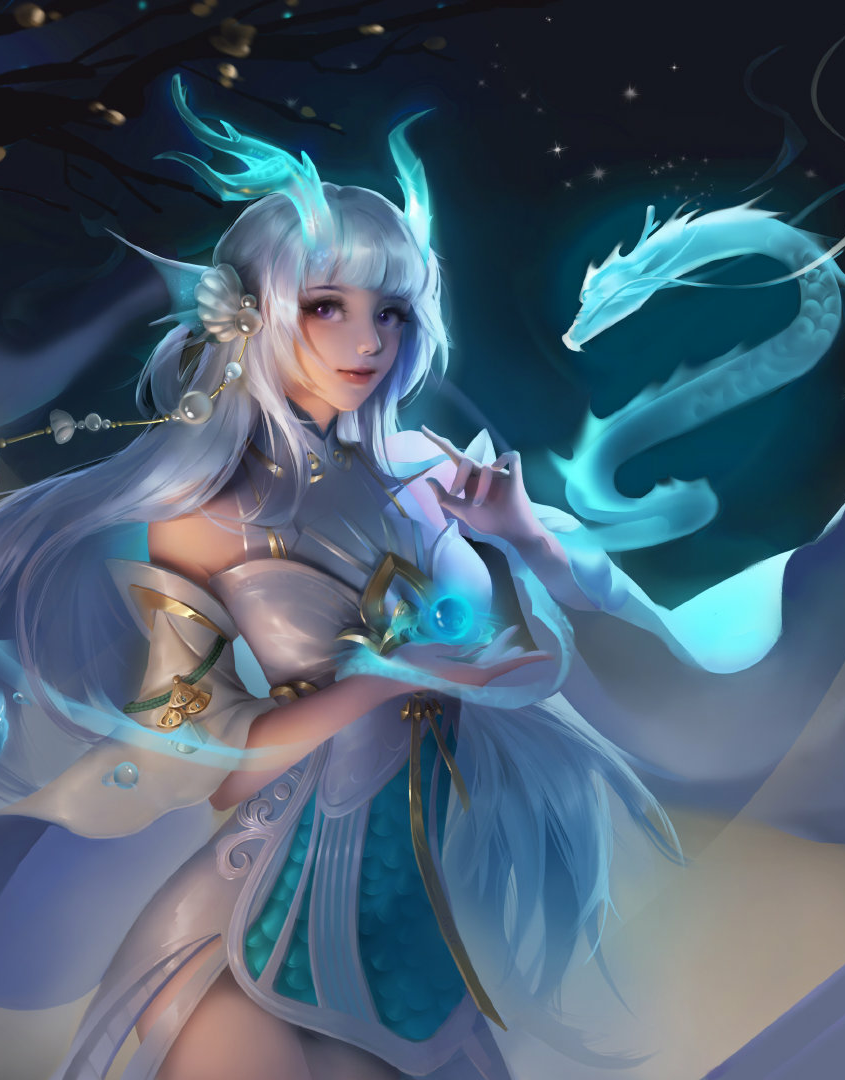 西施(游龙清影)同人壁纸——王者荣耀