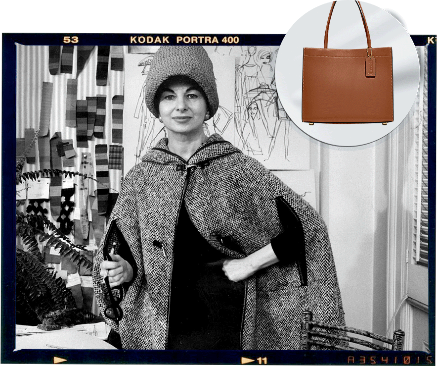 这只包的原型,是由coach首位首席设计师bonnie cashin在60年代创造