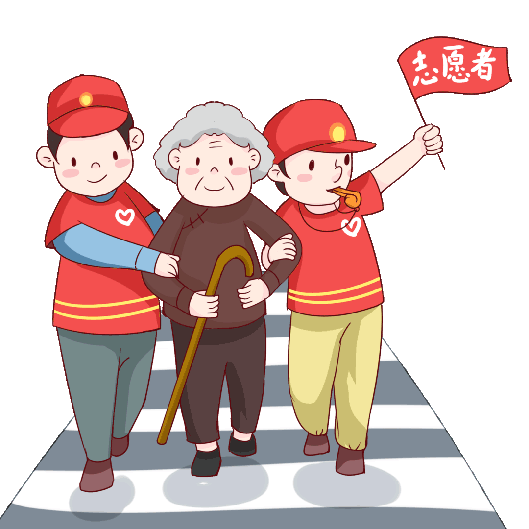 站北广场身穿红马甲的志愿者张若然和帕提曼·热尔布勒天空湛蓝,阳光