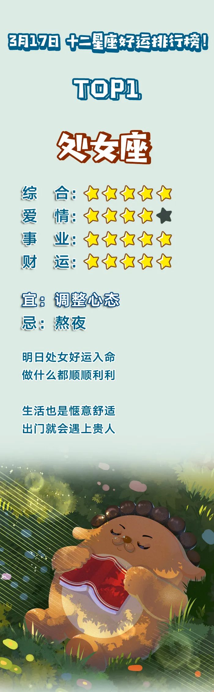 天庭地位排行_2022年星座运势排行榜