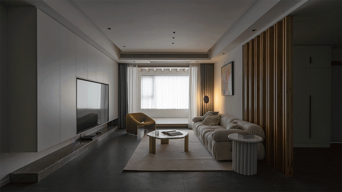 走进她128㎡新家,灰砖白墙,最经典的色彩搭配,往往最耐看