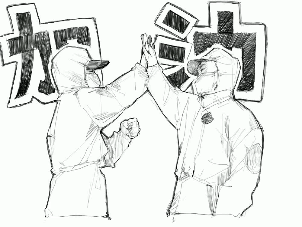 践"三能" 战疫情|以笔为戎,95后警花"速写"最美逆行者