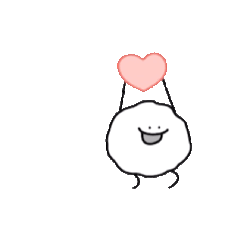 搞怪线条小白团子动态表情包