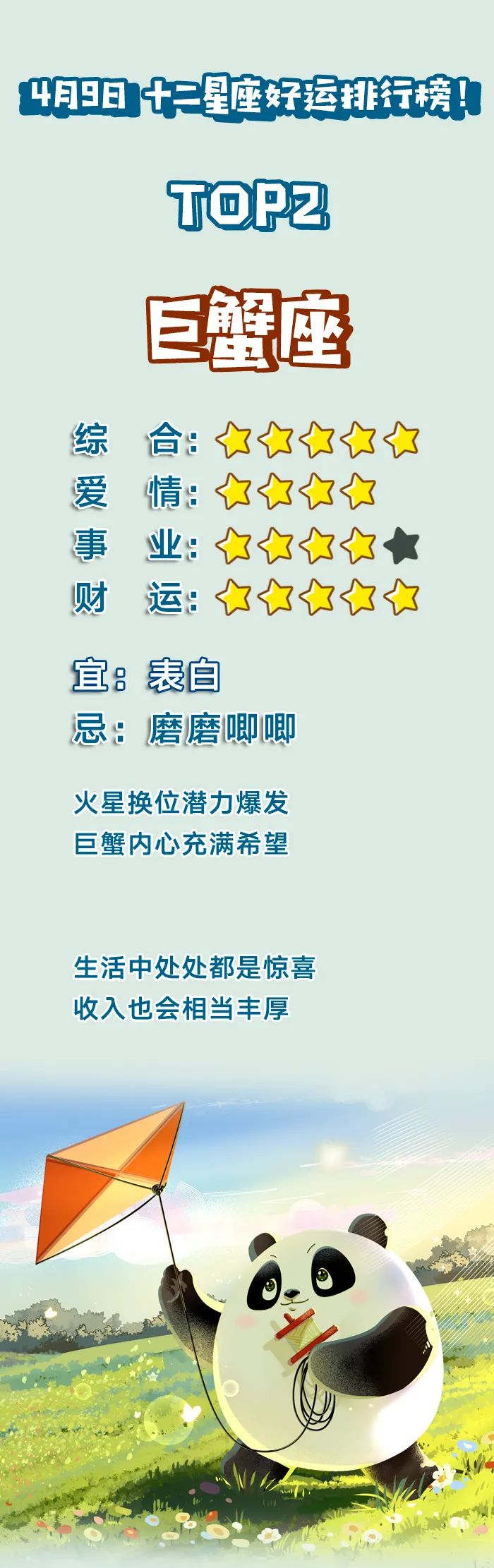 4月9日十二星座好运排行榜 天天看点