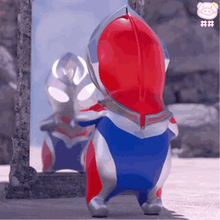 幼崽可爱小奥特曼表情包,臭美小奥特曼.