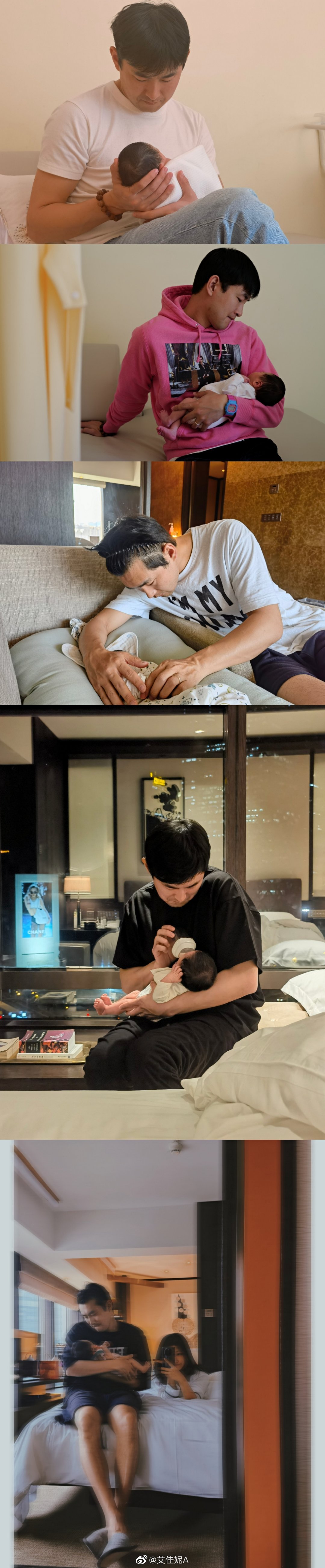王彦霖夫妇庆祝结婚一周年首次曝光孕期写真新手奶爸喂奶粉很温柔