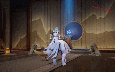 模型展示:马超带着冰狼闪亮登场,脚上还踩着一双狼爪鞋(不知是如何穿